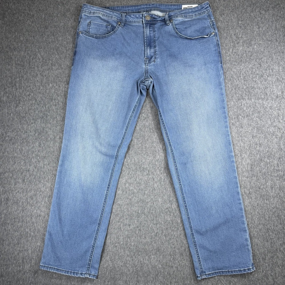 Buffalo David Bitton Jeans Mens 38x29 Blue Adam Slim Stretch Medium Wash Denim